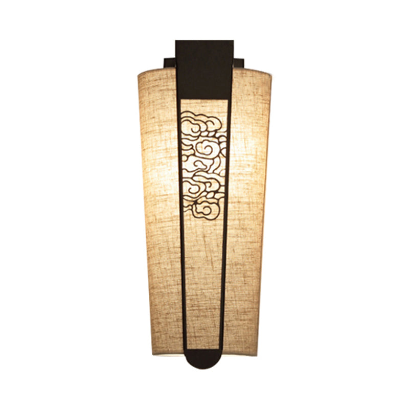 Frendorf | Schwarz Cloud/Trellis/Linear Wandbeleuchtung Traditionelle 1 Licht Flur Wandleuchte mit Zylinder Schirm