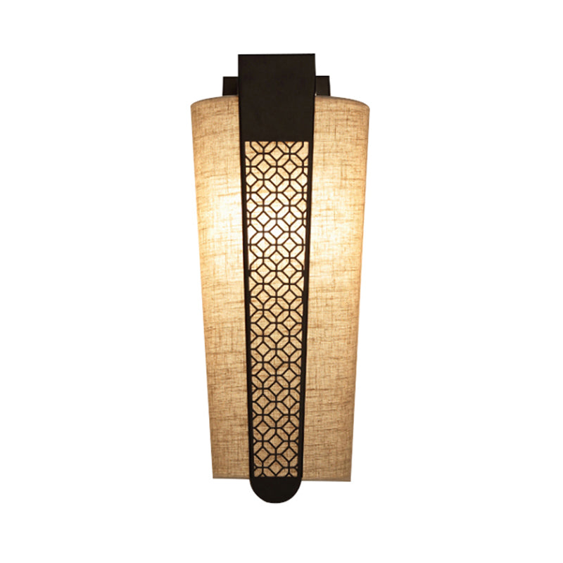 Frendorf | Schwarz Cloud/Trellis/Linear Wandbeleuchtung Traditionelle 1 Licht Flur Wandleuchte mit Zylinder Schirm