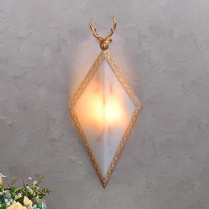 Frendorf | 16"/19" H Paneel Plastic Wandmontage Verlichting Traditionele 1 Licht Woonkamer Opbouwlamp in Wit