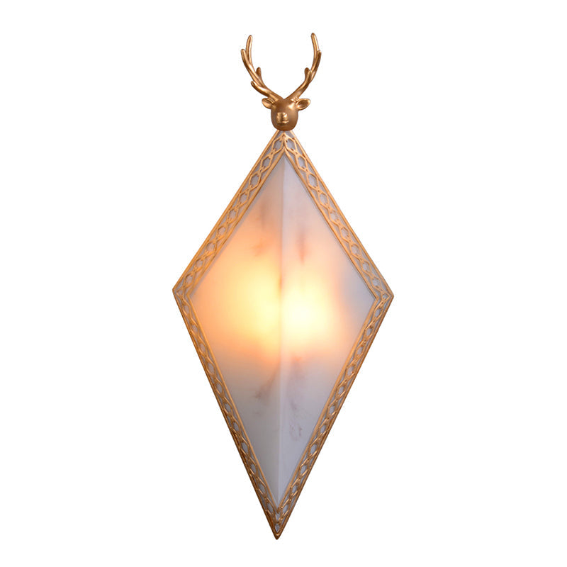 Frendorf | 16"/19" H Paneel Plastic Wandmontage Verlichting Traditionele 1 Licht Woonkamer Opbouwlamp in Wit