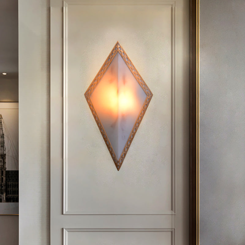 Frendorf | 16"/19" H Paneel Plastic Wandmontage Verlichting Traditionele 1 Licht Woonkamer Opbouwlamp in Wit