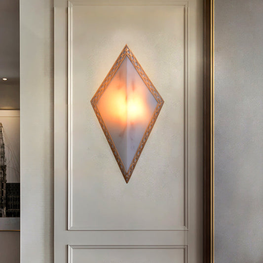 Frendorf | 16"/19" H Paneel Plastic Wandmontage Verlichting Traditionele 1 Licht Woonkamer Opbouwlamp in Wit