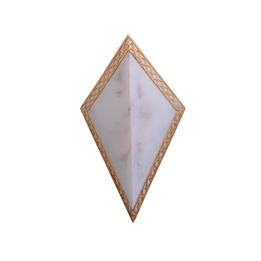 Frendorf | 16"/19" H Paneel Plastic Wandmontage Verlichting Traditionele 1 Licht Woonkamer Opbouwlamp in Wit