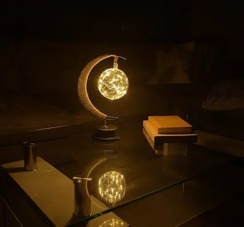 Frendorf | LunarGlow Magische Mondlampe | LED Stimmungslicht | 3D-Druck Design | Dekorative Beleuchtung für Zuhause