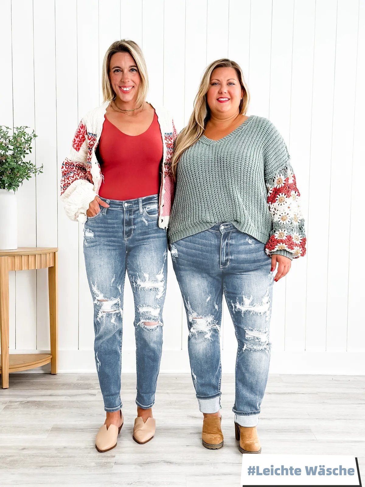 Frendorf | Zerrissene Jeans mit Distressed-Effekt und Bauchkontrolle