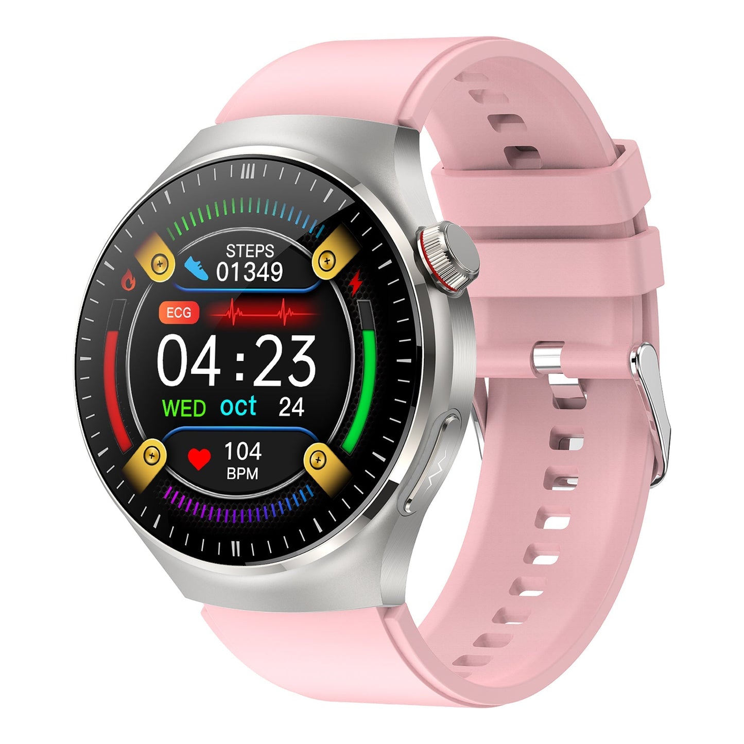 Frendorf | KH26 Ein-Klick-Mikro-Untersuchung von Fünf Organen Gesundheitsüberwachung Blutglukose Blutlipide Harnsäure Blutdruck Blutsauerstoff SOS Smartwatch
