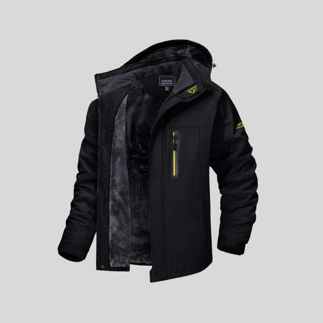 Frendorf | Warme Herren Winterjacke mit technischer Fleece-Fütterung