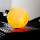 Kreative Mini Wiederaufladbare 3D Gedruckte Mond 1-Licht LED Tischlampe