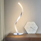 Moderne Minimalistische Aluminium Spiralstreifen LED Tischlampe Für Zuhause Büro