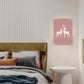 Zeitgenössische kreative Acryl Reh Eisen LED Wandleuchte Lampe für Schlafzimmer