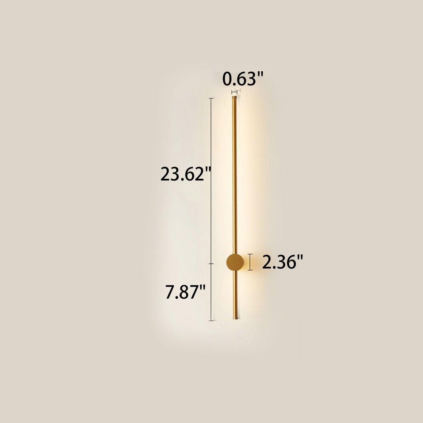 Frendorf | LumiAura LED Wandleuchte | Minimalistisches Design | Dimmbare Aluminium Wandlampe | Modernes Ambiente für Ihr Zuhause