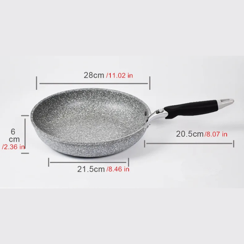 Medizinischer Stein Antihaft-Bratpfanne Wok-Pfanne Induktion Gasherd Kochgerät