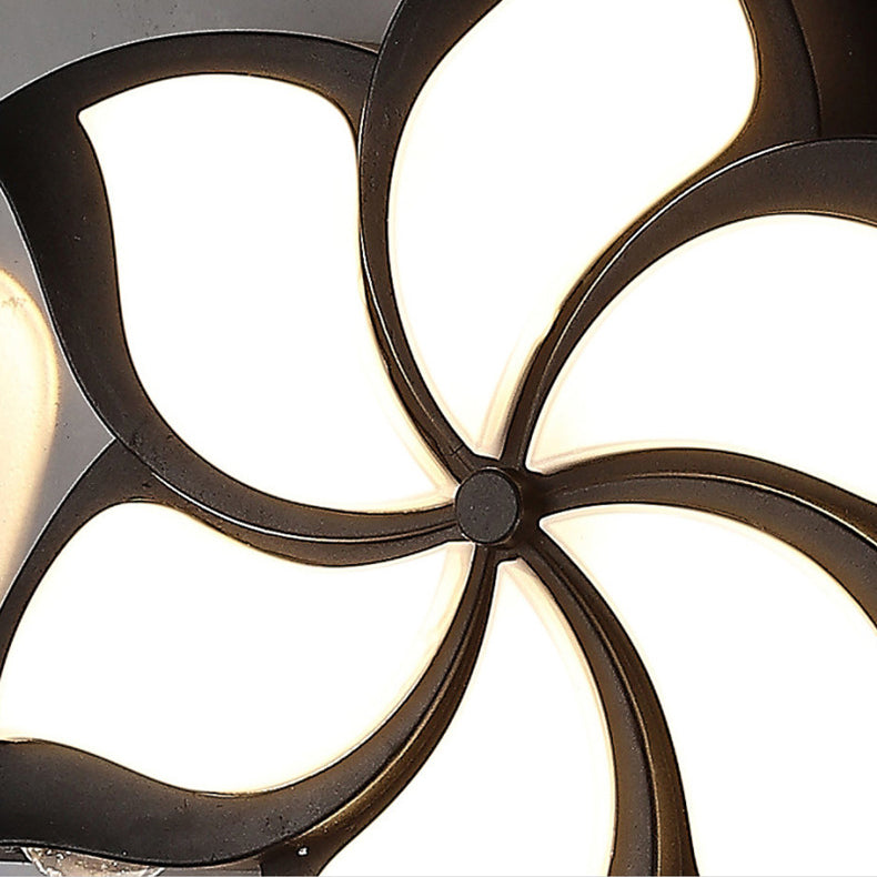 Zeitgenössische Einfachheit Aluminium Pinwheel Acrylschirm LED Wandleuchte Lampe für Schlafzimmer