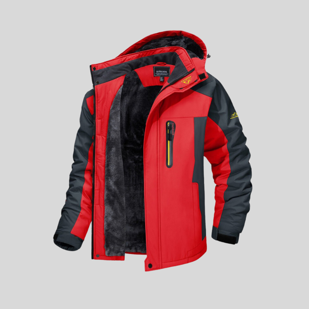 Frendorf | Warme Herren Winterjacke mit technischer Fleece-Fütterung