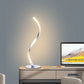 Moderne Minimalistische Aluminium Spiralstreifen LED Tischlampe Für Zuhause Büro
