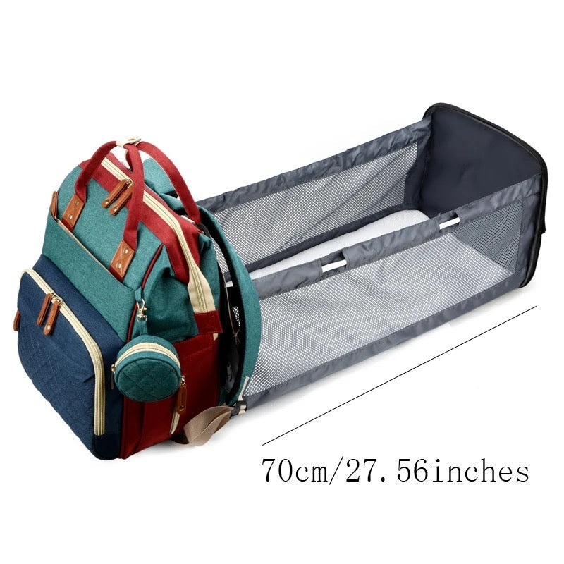 Frendorf | 2in1 Baby Rucksack mit integriertem Wickelbett
