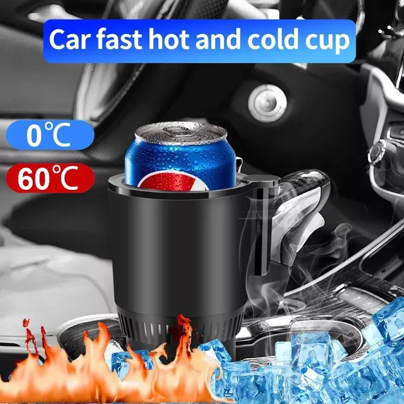 Frendorf | 2 Inl Auto Heizung Kühlung Becher 12V Smart Auto Becherhalter Digitalanzeige der Temperatur