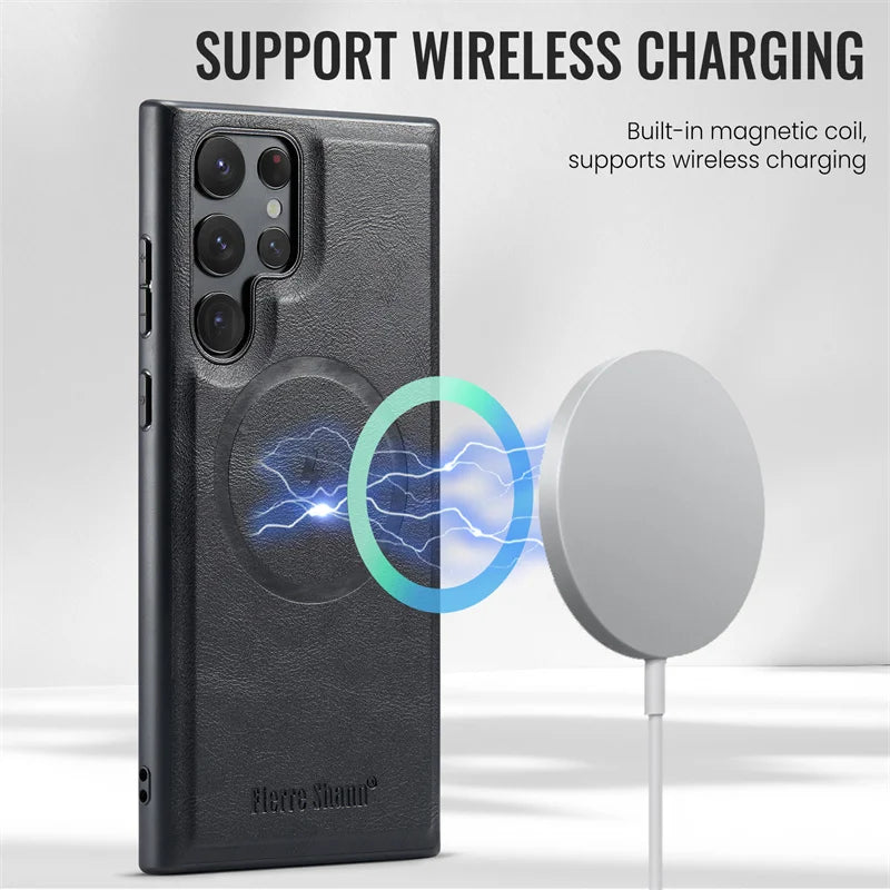 Frendorf | 2 In 1 Magnetische Geldbörse Leder Flip-Handyhülle Für Samsung S24