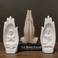 2 Stück Buddha Statue Hände Skulpturen Mönch Figur Tathagata Indien Yoga Fengshui Wohnkultur Ornament Zubehör