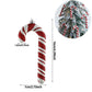 2Stk Weihnachtsdekoration Große Zuckerstange DIY Weihnachtsbaum Hängend Anhänger Zuhause Weihnachtsfeier Geschenke Neujahr Geschenk 2024 Navidad