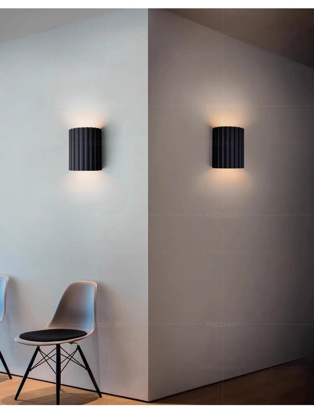 Frendorf | GlowWall Moderne Wandleuchte aus Resin | Dekorative Beleuchtung | Warmes & Kaltes Licht