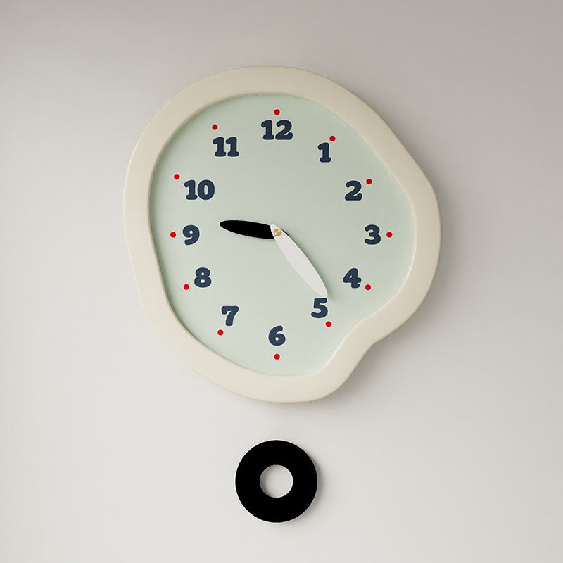 Irregulär geformte Pendel Wanduhr-Deco Clock