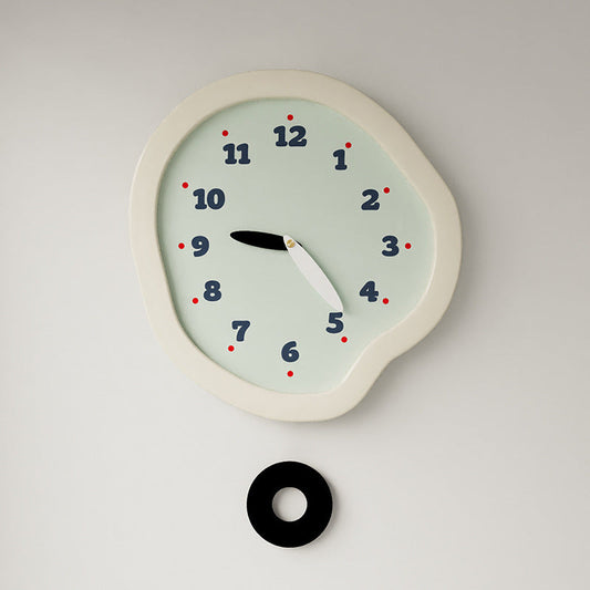 Irregulär geformte Pendel Wanduhr-Deco Clock