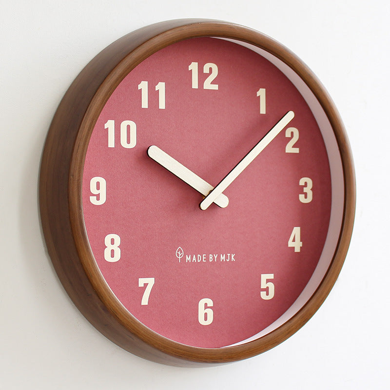 Natürliche Holzrunde stille Wanduhr Deco Clock