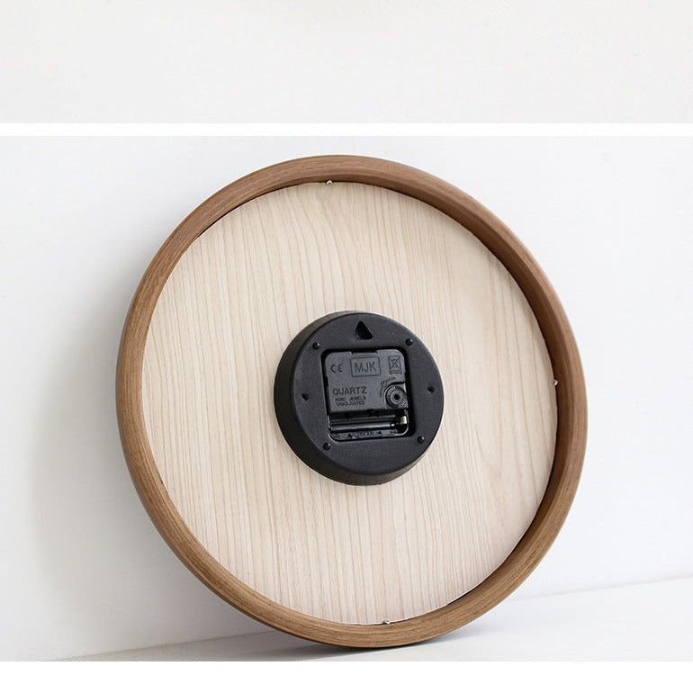 Natürliche Holzrunde stille Wanduhr Deco Clock