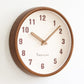 Natürliche Holzrunde stille Wanduhr Deco Clock