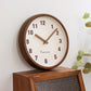 Natürliche Holzrunde stille Wanduhr Deco Clock