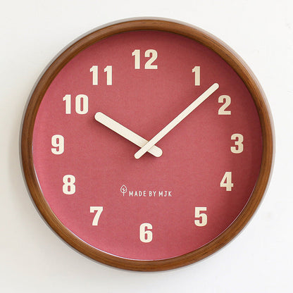 Natürliche Holzrunde stille Wanduhr Deco Clock