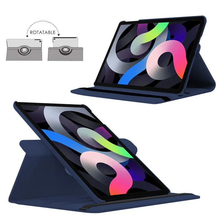Frendorf | 360-Grad Rotierendes Smart Leder Standhülle für iPad – Automatisches Schlaf/Wach, Schützende Hülle
