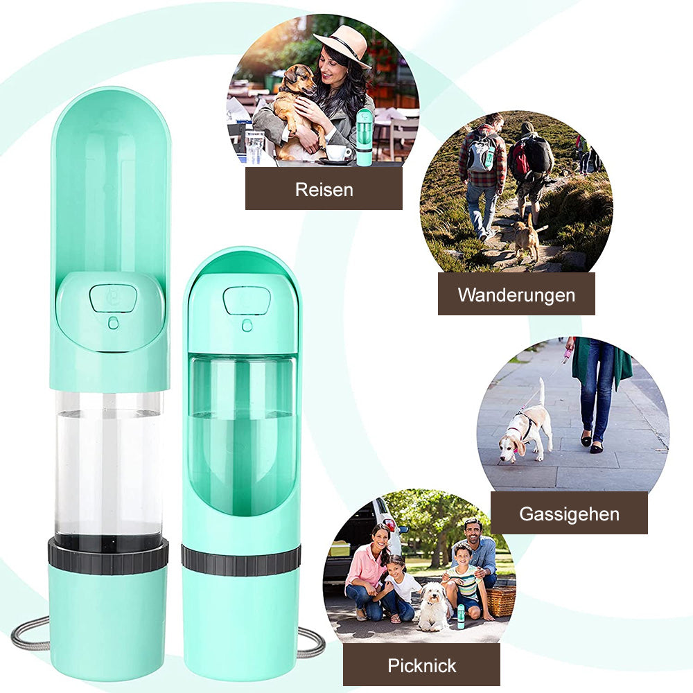 Frendorf | Pawbuddy - 2-in-1 Reisebecher für Hunde mit Futter- und Wasserschale, BPA-frei