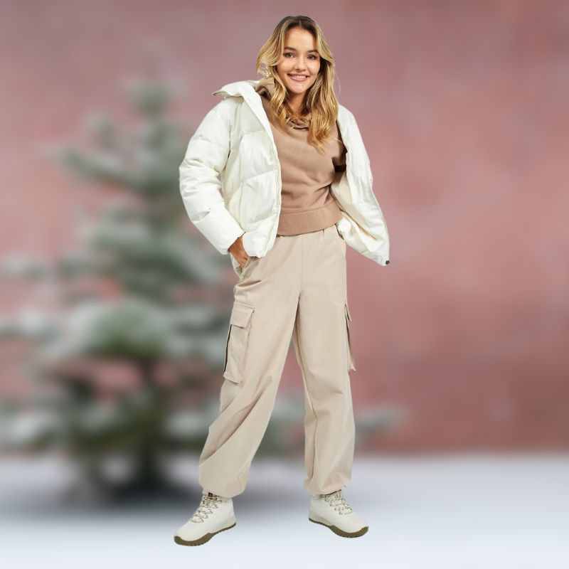 Frendorf | LILLIAN | Stilvolle Winter Stiefeletten | Damen Plüsch Sneakers für Wärme und Komfort