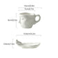 Frendorf | Metal Touching Face Kreative Keramische Kiss Kaffee Becher, Künstlerisches Vibe Becher & Untertasse Set