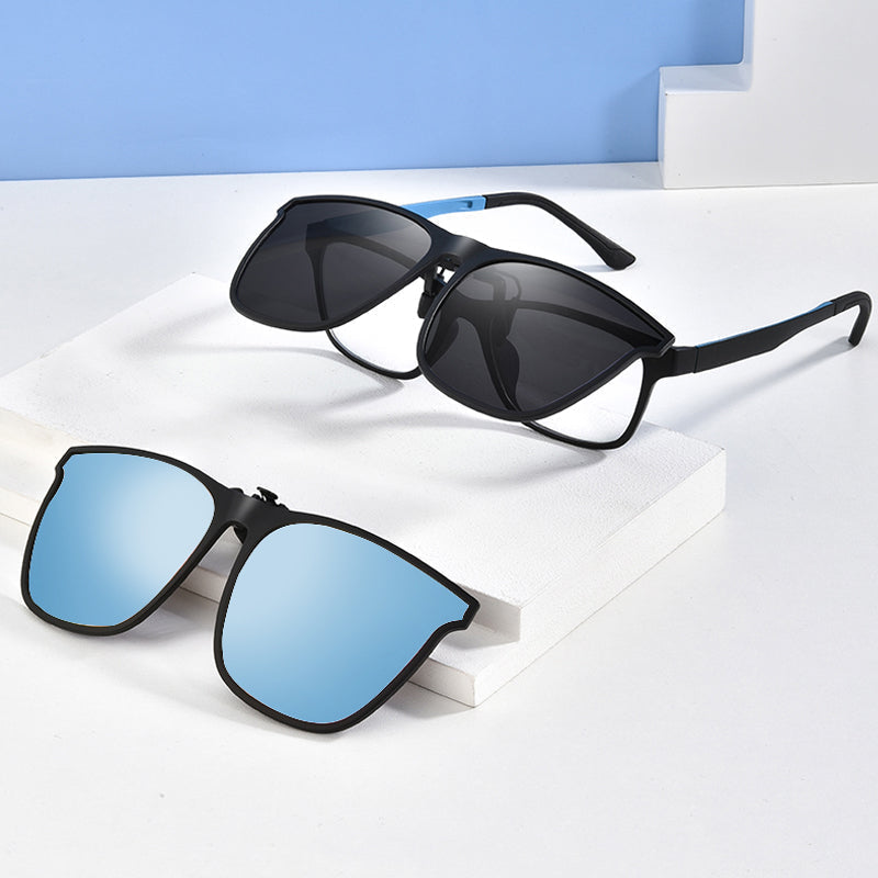 Neue polarisierte Clip-on-Klappsonnenbrille