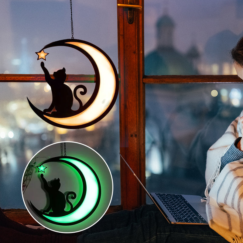 Frendorf | Mond schwarze Katze Dekorationen