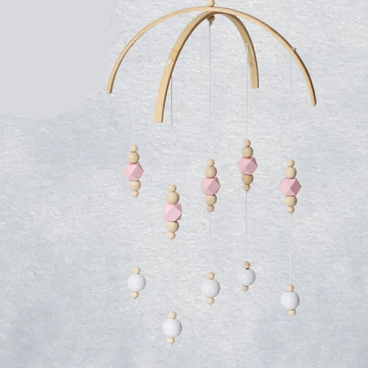 Frendorf | Boxmobile – Buchenholz Baby-Mobile mit modernen Holzperlen