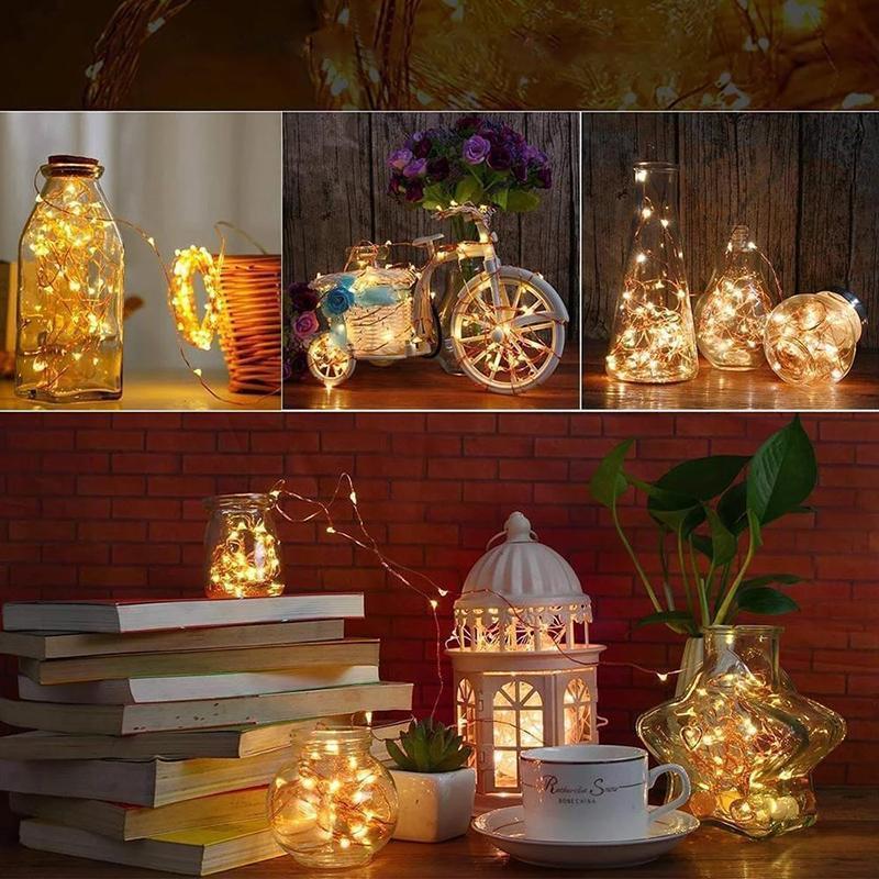 LED Weinflaschenlampen Kork Nachtlicht DIY-Dekorationslift - 5/10 ST
