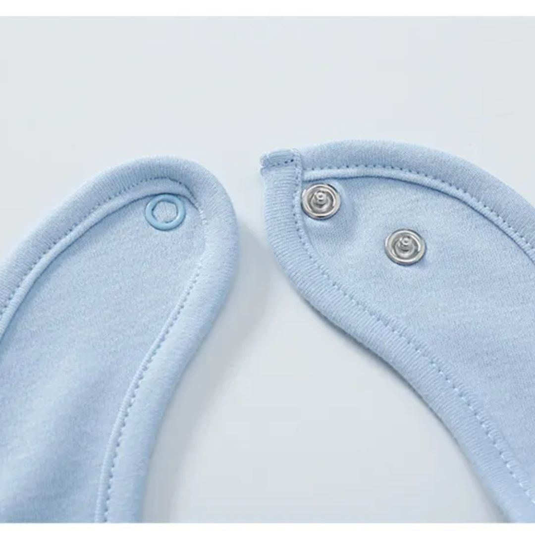 Frendorf | Baby Lätzchen aus Weicher Baumwolle – Saugfähig & Hautfreundlich mit Druckknopf