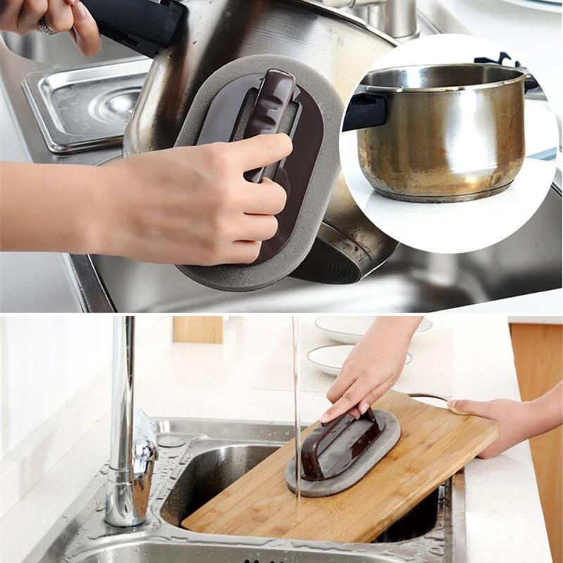 Frendorf | GripClean Ergonomischer Küchenschwamm – Effektive Reinigung mit Komfortablem Griff
