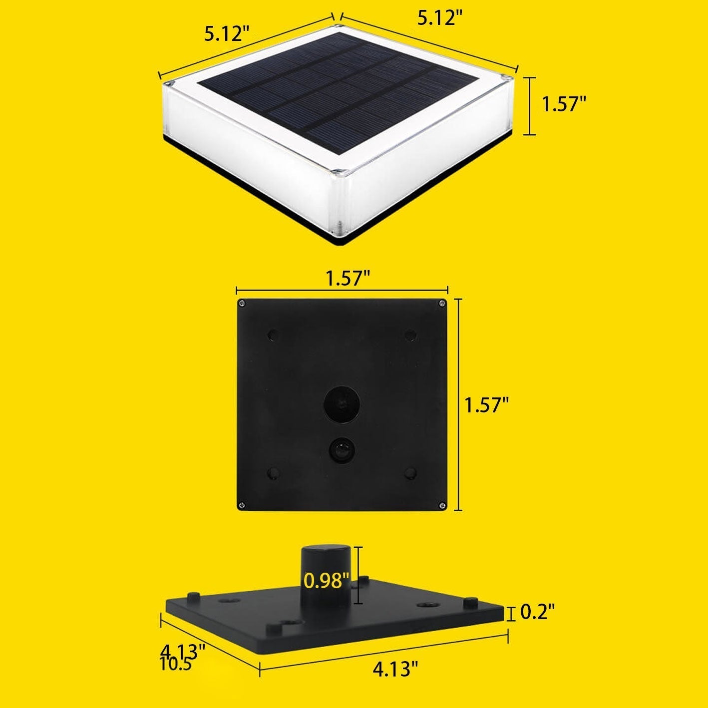 Frendorf | SolarAura RGB Solarleuchte für Außenbereiche | Moderne Gartenbeleuchtung | RGB & Warmweiß | Umweltschonend