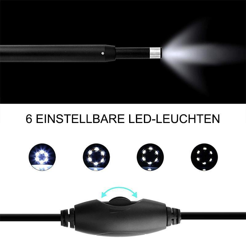 Frendorf | 3 in 1 Ohrreinigung Endoskop mit 6 Einstellbare LED-Licht