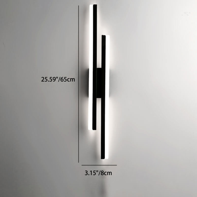 Frendorf | LuxLine Moderne LED Wandlampe | Minimalistisches Design | Eisen & Acryl | Dimmbares Licht