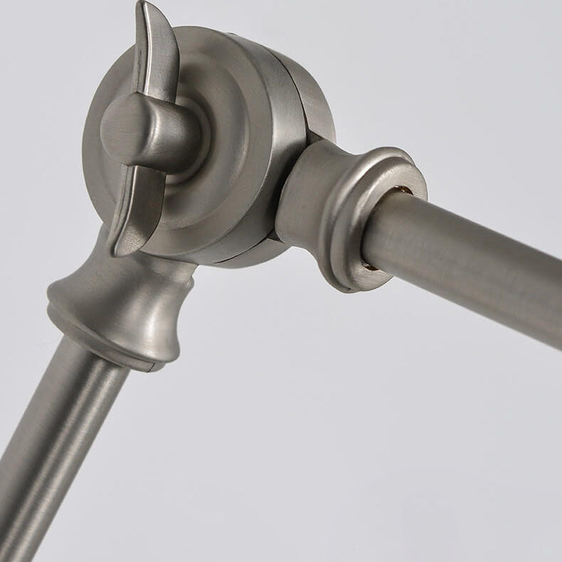 Frendorf | Flexiron Retro Industrial Schwenkarm Wandleuchte | Rotierbar & Ausziehbar | 1-Licht Design | Eisen-Lampe für Arbeits- & Wohnräume