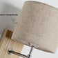Frendorf | WoodenGlow Wandlampe | Moderner Stoffschirm & Holzsockel | Elegante Wandbeleuchtung | Verschiedene Optionen