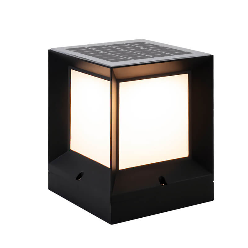Frendorf | LumeEdge LED Solarleuchte | Quadratisches Design | Wasserdicht | Außenbeleuchtung für Rasen & Zaun | Verschiedene Größen