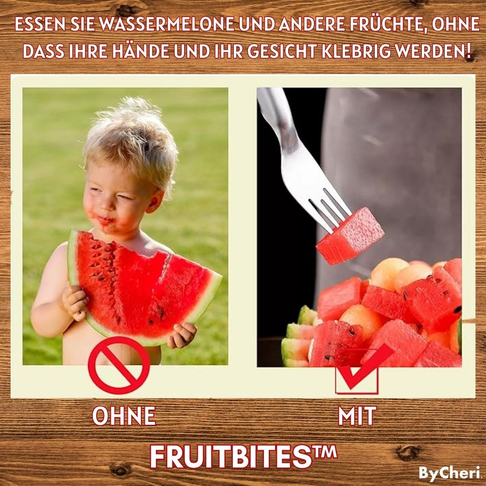 Frendorf | 1+1 GRATIS  | FruitBites -Erleben Sie die aufregende Art, Ihre Wassermelone und Früchte zu schneiden!