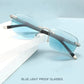 Frendorf | Saphir Hohe Härte Anti-Blau Licht Weit und Nah Lesebrille Sonnenbrille